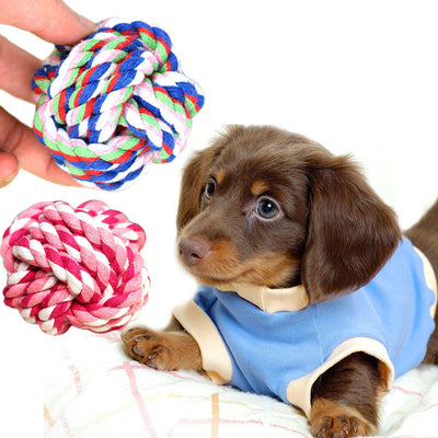 Cotton Rope Ball Dog Toy – Durable Chew & Tug Toy