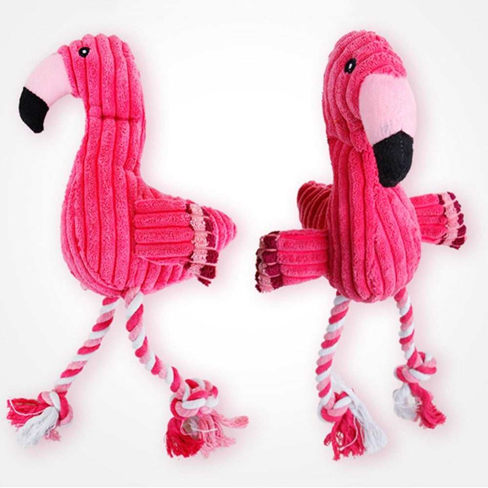 Plush Squeaky Dog Toy – Molar Chew & Training Aid for Pets