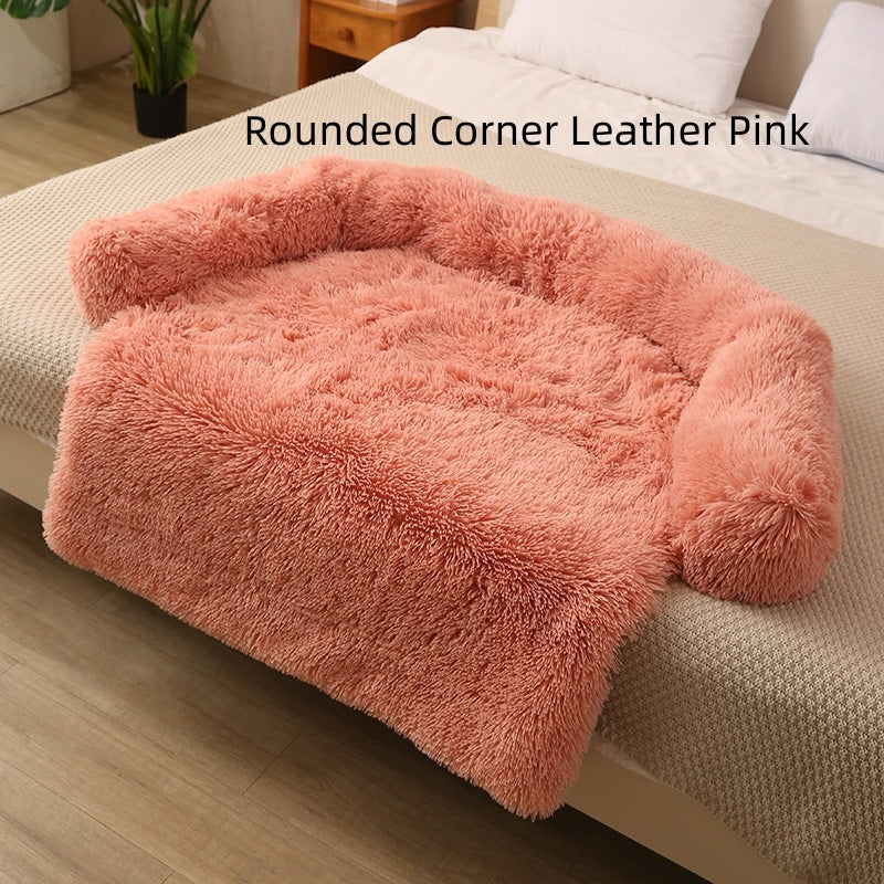Plush Winter Dog Sofa Cushion