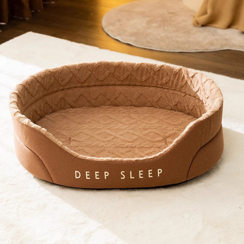 Warm Thick Sponge Cat Nest Small Removable and Washable Indoor Pet Bed