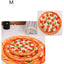 Simulation 3D Pizza Avocado Omelette Pet Warm Blanket Mat Bed Soft Thickened