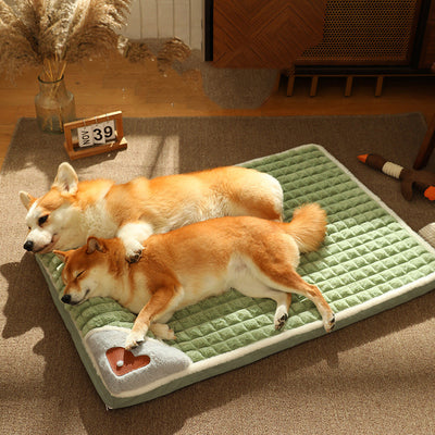 Thickened Cotton Pet Cushion – Warm & Comfortable Sleeping Bed