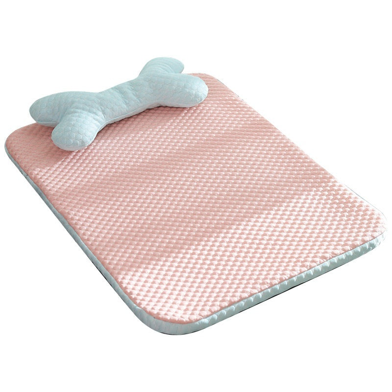 Breathable Cooling Dog Bed – Washable Summer Sleeping Mat for Pets