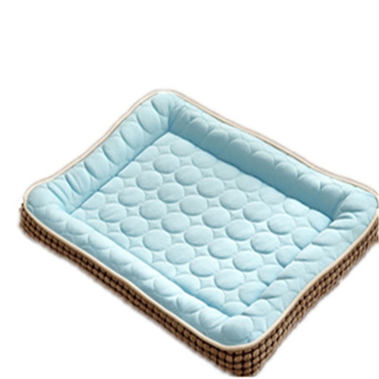 Spring Cooling Pet Mat – Breathable Corn-Kernel Texture Pad