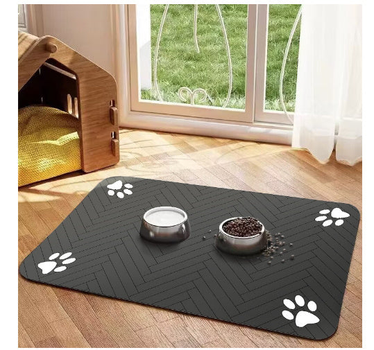 Pet Diatomaceous Earth Feeding Mat Waterproof Quick Dry Placemat