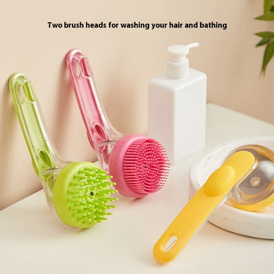 Long Handle Pet Bath Brush – Grooming Comb