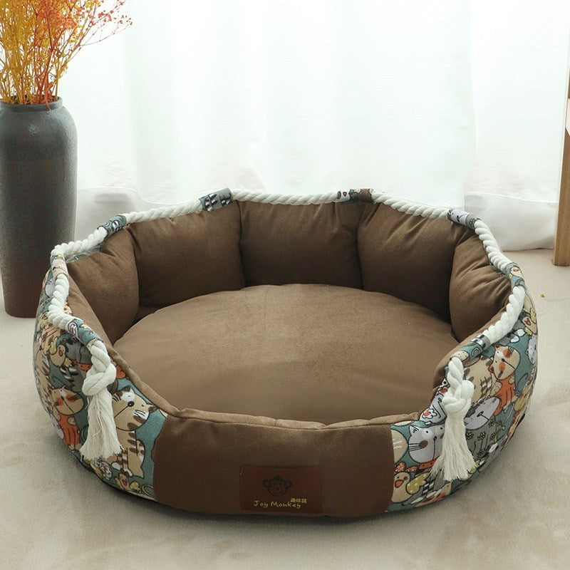 Four Seasons Large Dog Bed – Removable & Washable Kennel