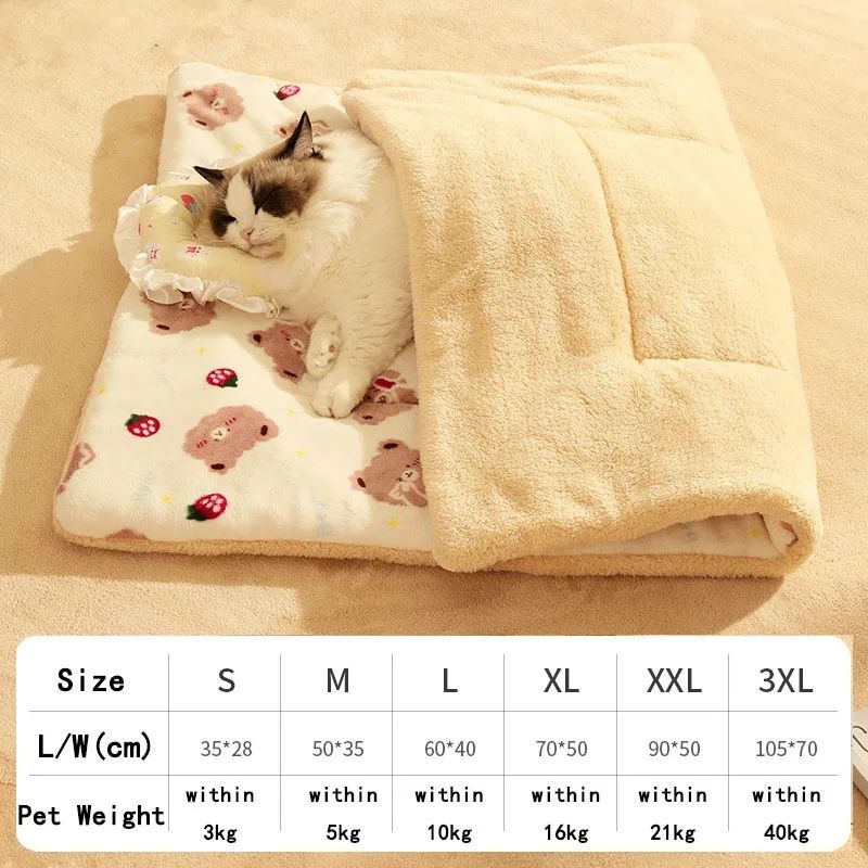 Autumn & Winter Warm Dog Blanket – Small Dog Bed Mat