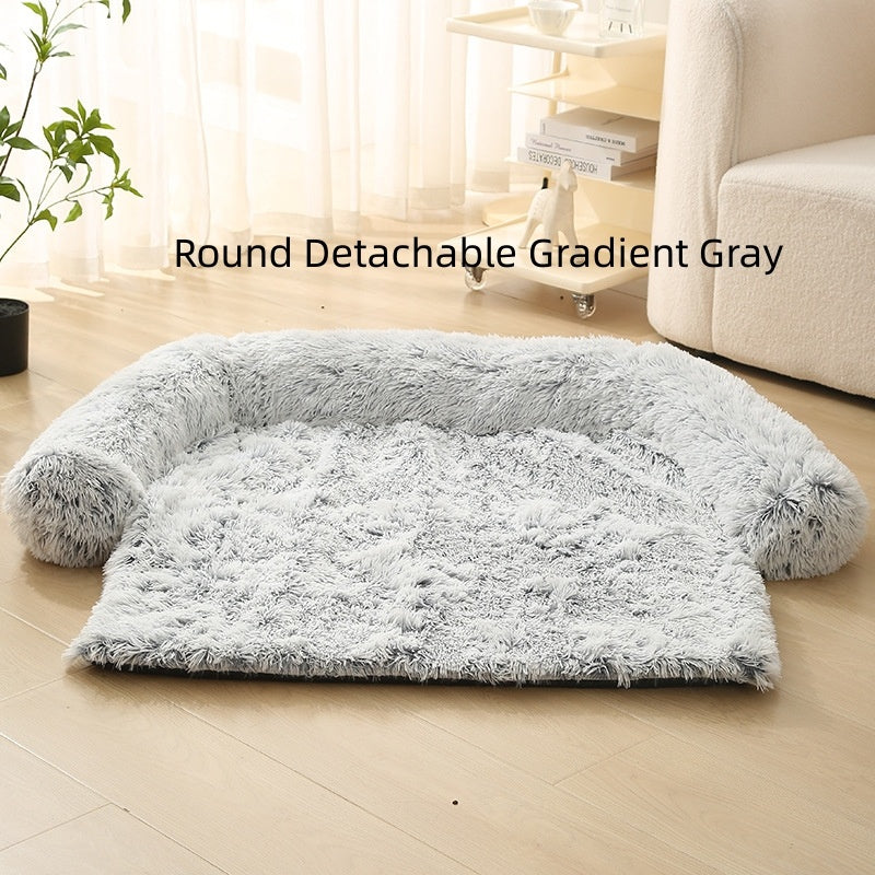 Plush Winter Dog Sofa Cushion