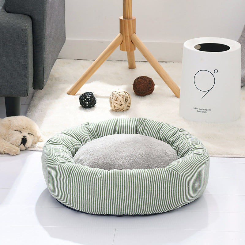 Flax Tart Pet Nest Warm Cat and Dog Bed for Winter Indoor Use
