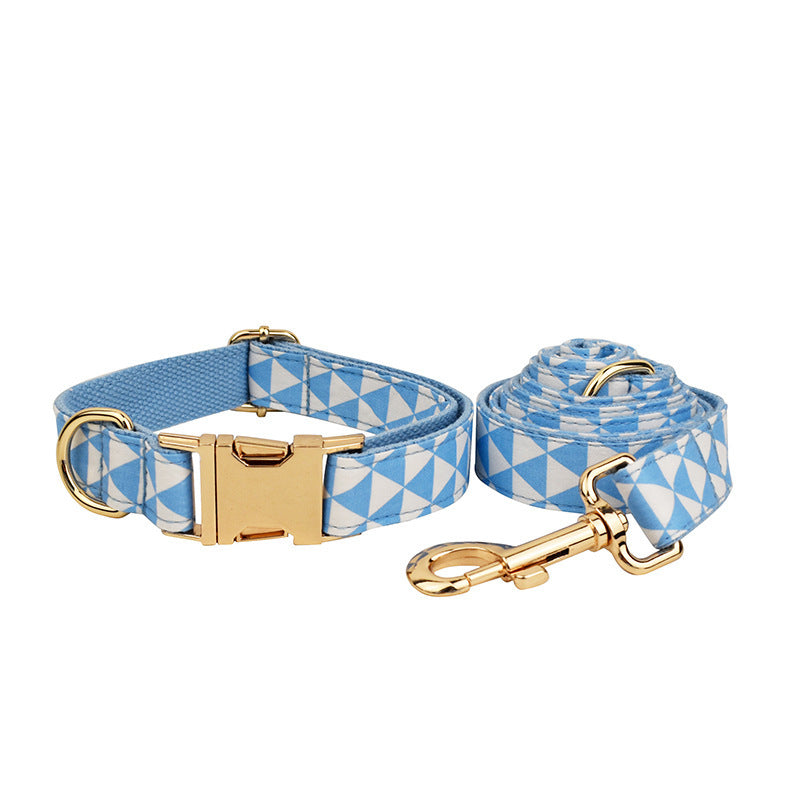 Blue Dog Harness Vest – Bowknot Design with Leash Ring