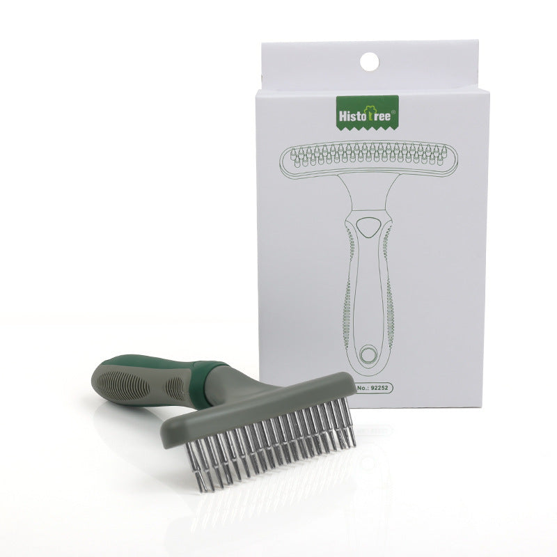 Double Row Pet Comb – Grooming & Cleaning Brush