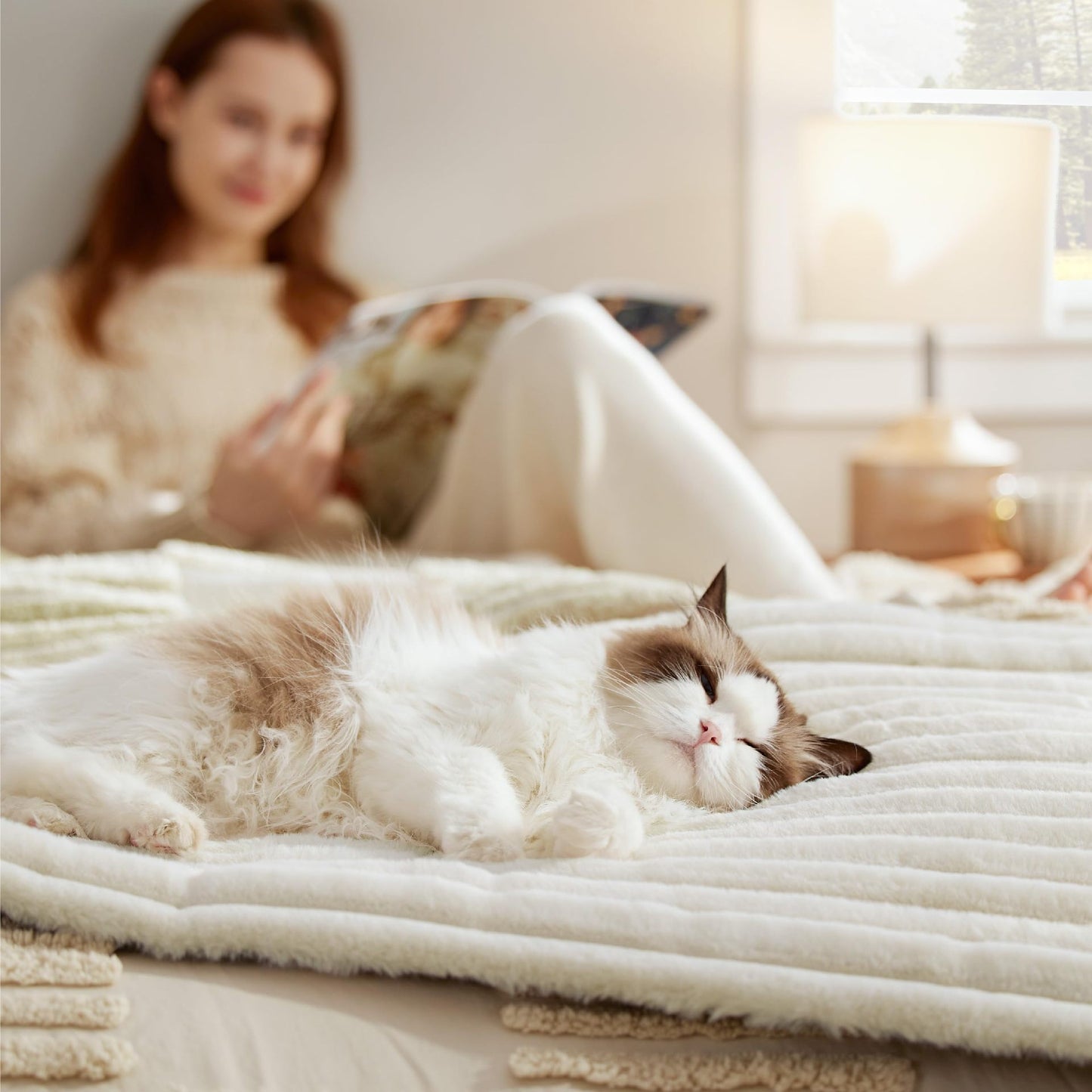 Cat & Dog Sleeping Pad – Soft Cushion Blanket for Pets