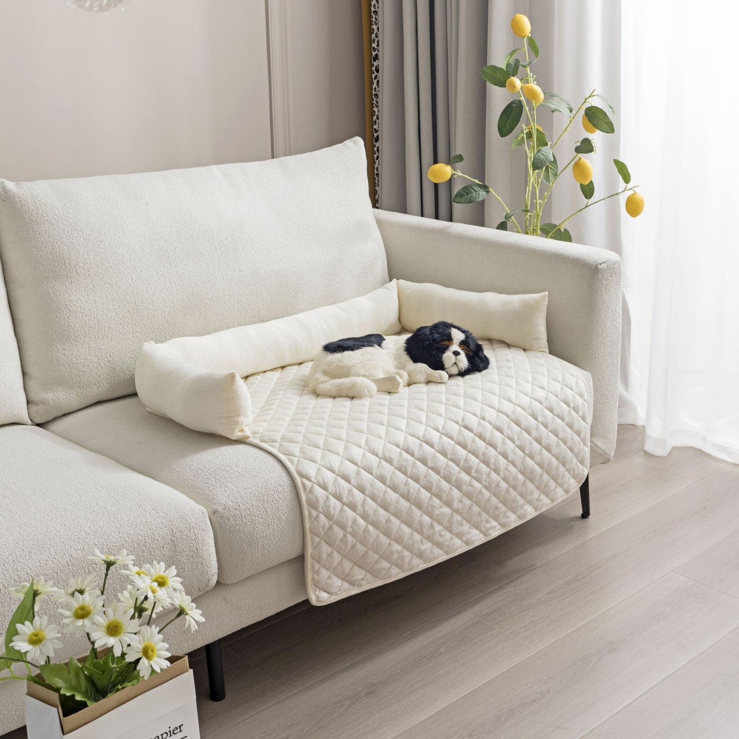 Plush Pet Sofa Bed – Cozy Nest with Removable & Washable Cover