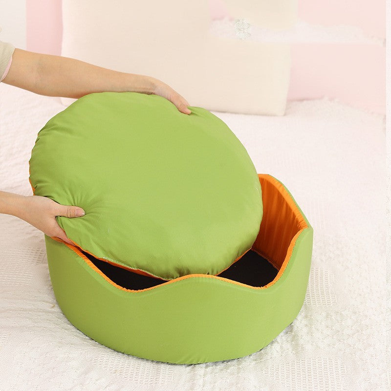 Ice Silk Pet Bed – Breathable Cooling Nest for Dogs & Cats