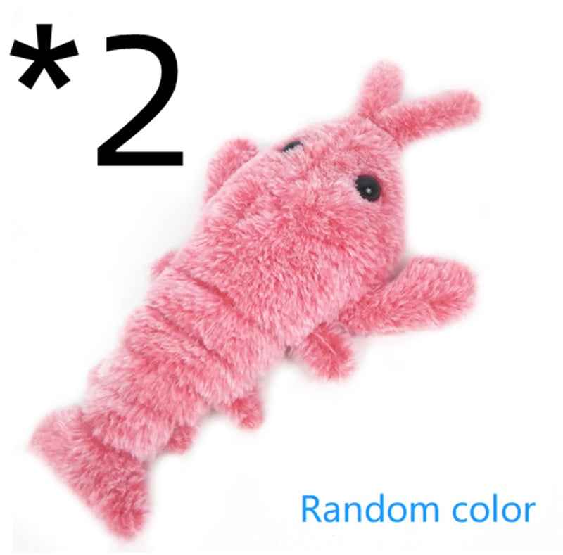 Electric Flopping Lobster Cat Toy – USB Rechargeable Plush Pet Toy