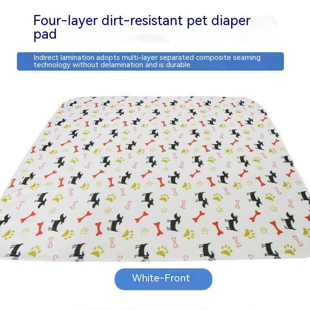 Washable Reusable Pet Urine Pads – Waterproof Pee Mats for Dogs & Cats