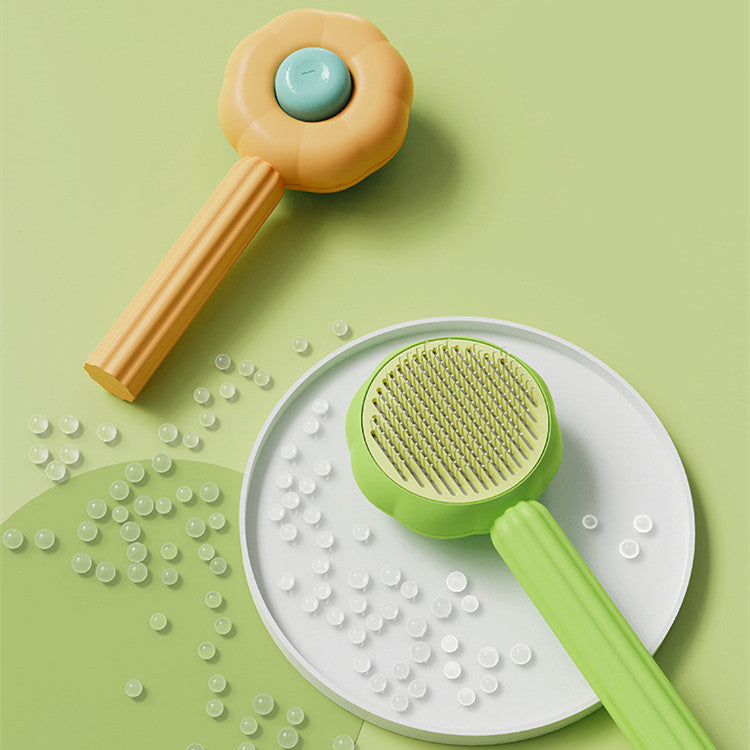 Sunflower Pet Comb – Gentle Grooming Brush for Cats & Dogs