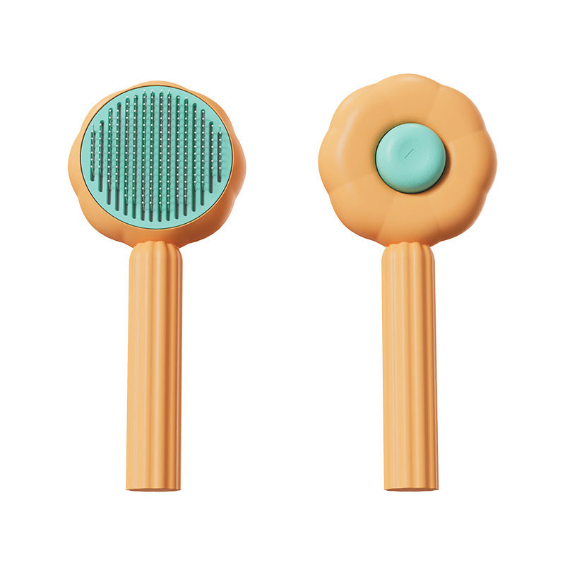 Sunflower Pet Comb – Gentle Grooming Brush for Cats & Dogs