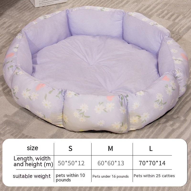 Octagon Pet Bed – Cozy Fleece-Lined Nest