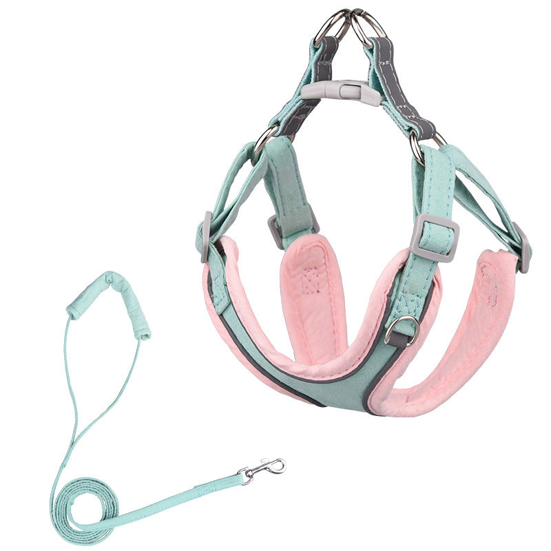 Adjustable Dog Harness & Leash Set – Comfortable Pet Walking Gear