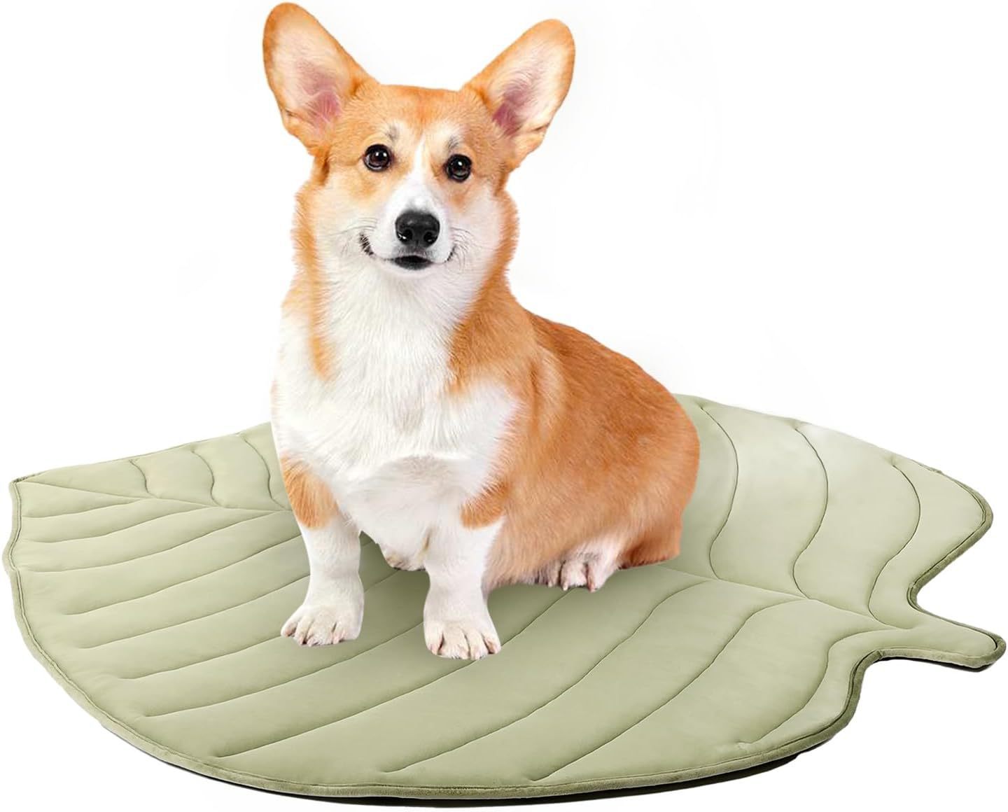 Summer Cooling Pet Mat – Cat & Dog Ice Pad with Ginkgo Leaf Design