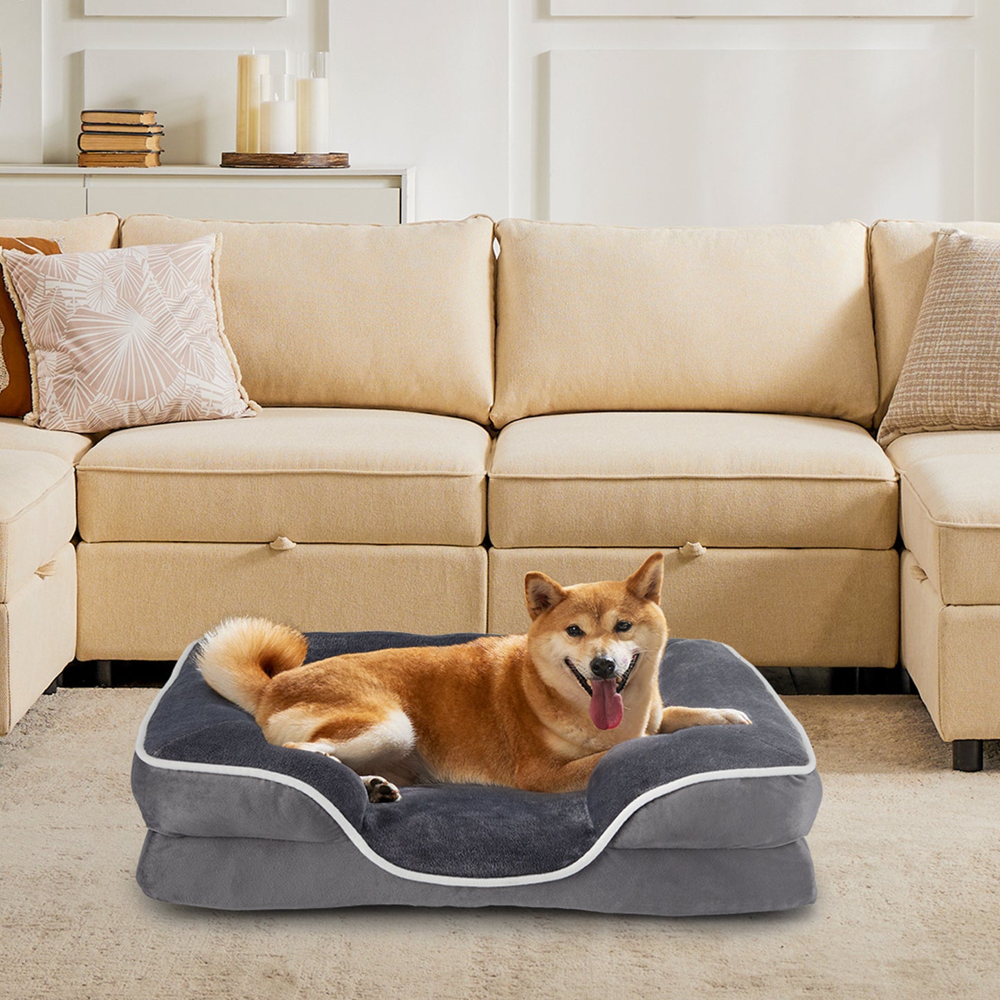 Orthopedic Memory Foam Pet Bed – Small Dogs & Cats