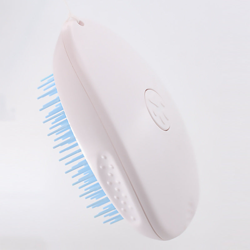 White Pet Grooming Brush – Cat & Dog Hair Remover Comb