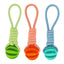 Interactive Dog Treat Ball – Chew Toy with Hemp Rope