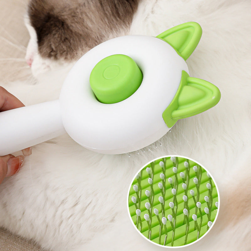 Self-Cleaning Pet Hair Remover Brush – Grooming Comb