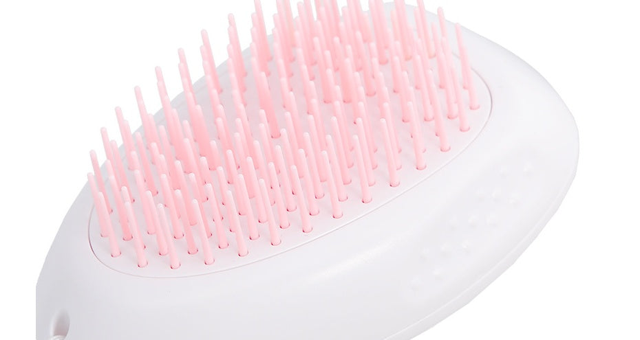White Pet Grooming Brush – Cat & Dog Hair Remover Comb