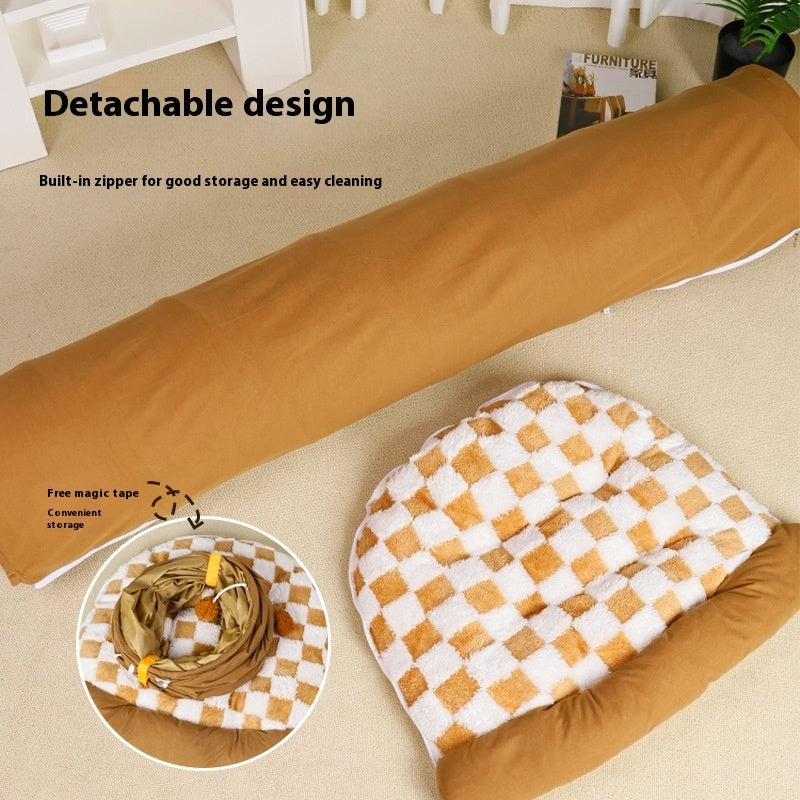 Warm Cat Bed with Toy – Cozy Security Nest for Cats & Kittens