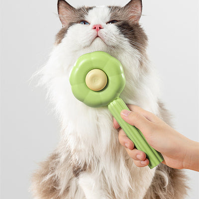 Sunflower Pet Comb – Gentle Grooming Brush for Cats & Dogs