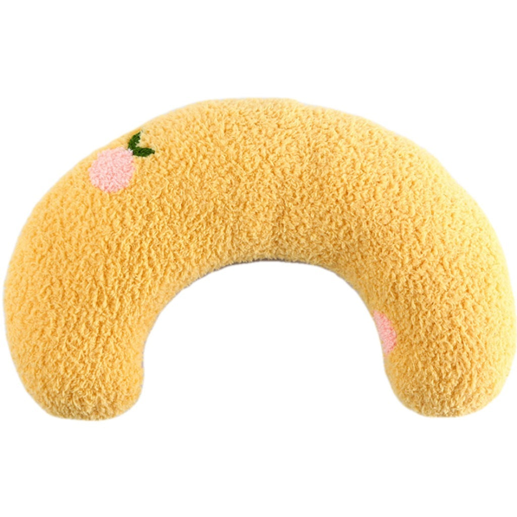 Soft U-Shaped Pet Pillow – Washable Neck & Headrest Cushion