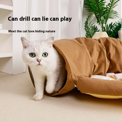 Warm Cat Bed with Toy – Cozy Security Nest for Cats & Kittens