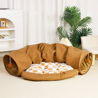 Warm Cat Bed with Toy – Cozy Security Nest for Cats & Kittens