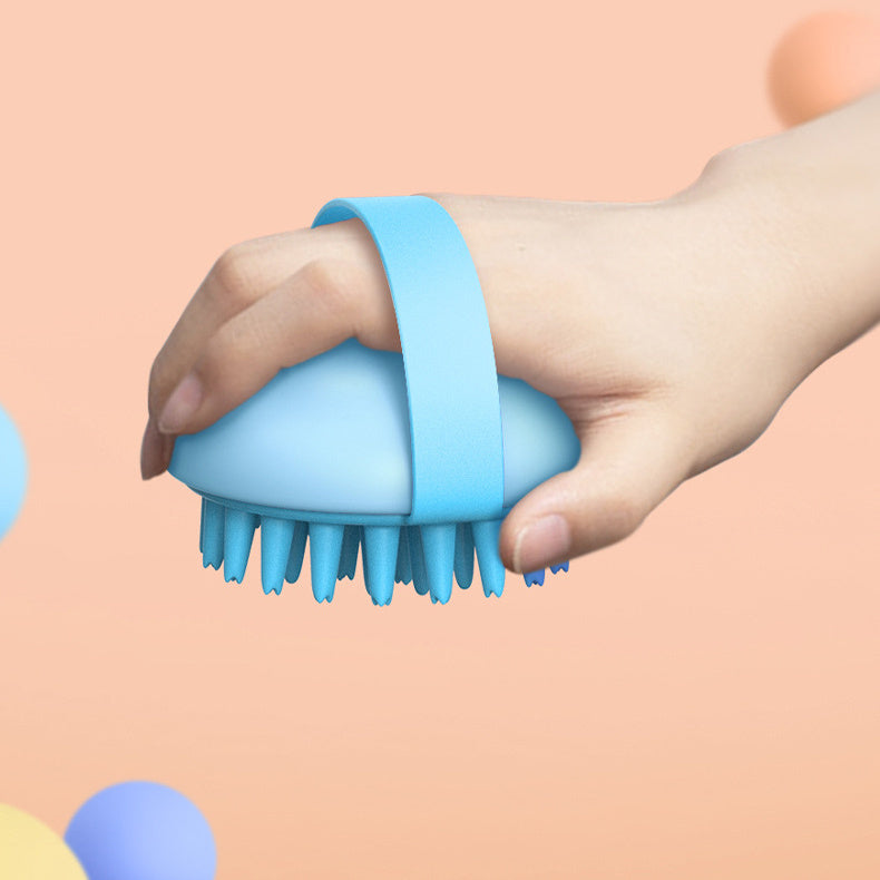 Silicone Pet Bath Brush – Massage & Scrub Grooming