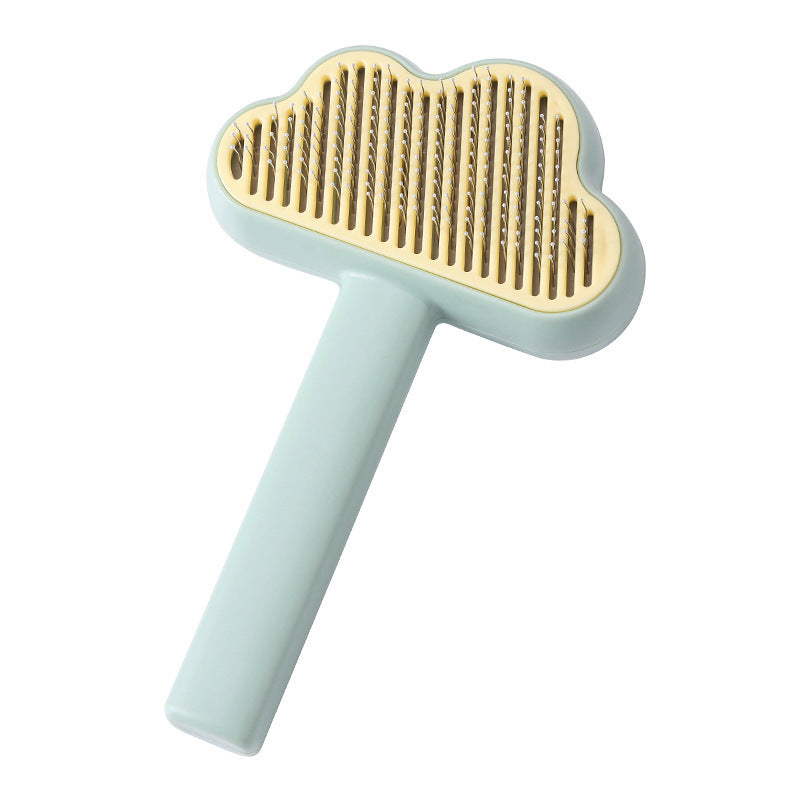 Self-Cleaning Pet Needle Comb – Hair Remover Brush