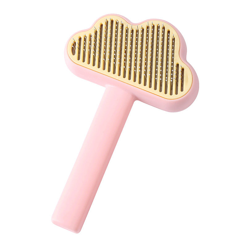 Self-Cleaning Pet Needle Comb – Hair Remover Brush