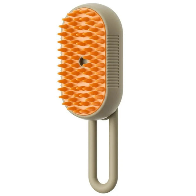 3-in-1 Steamy Pet Brush – Electric Grooming & Hair Removal
