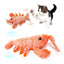 Electric Flopping Lobster Cat Toy – USB Rechargeable Plush Pet Toy