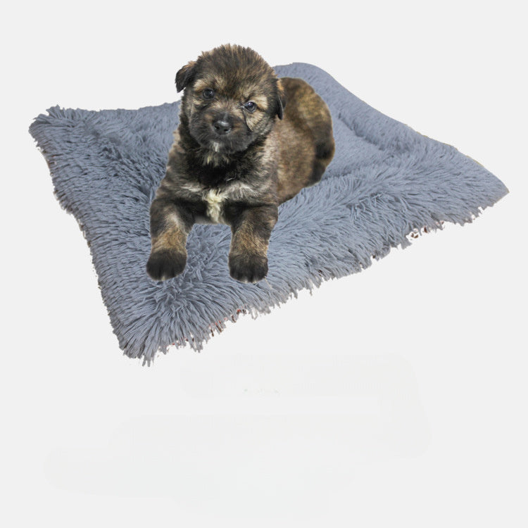 Self-Heating Pet Blanket Bed – Warm Fluffy Pad for Cats & Dogs