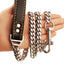 Stainless Steel Cuban Chain Dog Collar – Heavy Duty Training Leash